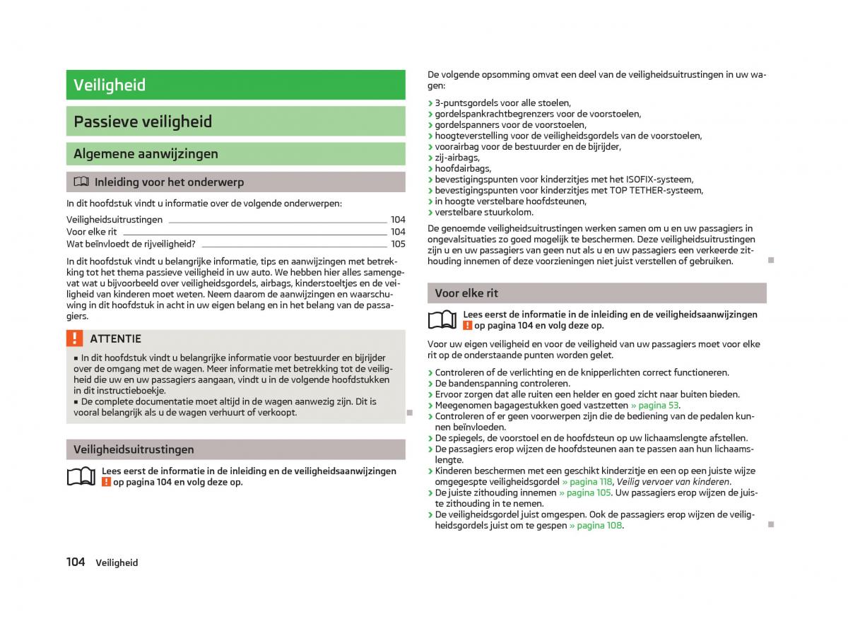 Skoda Fabia II 2 handleiding / page 106