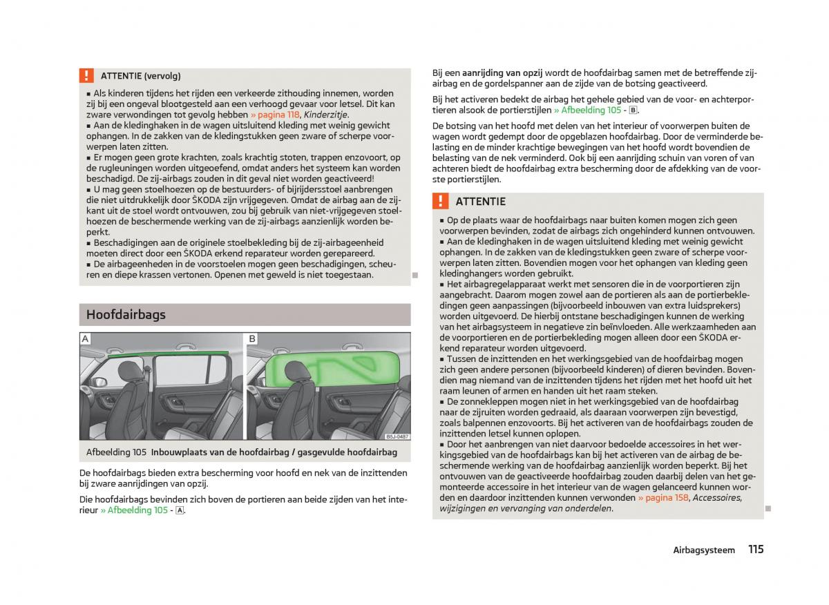 Skoda Fabia II 2 handleiding / page 117