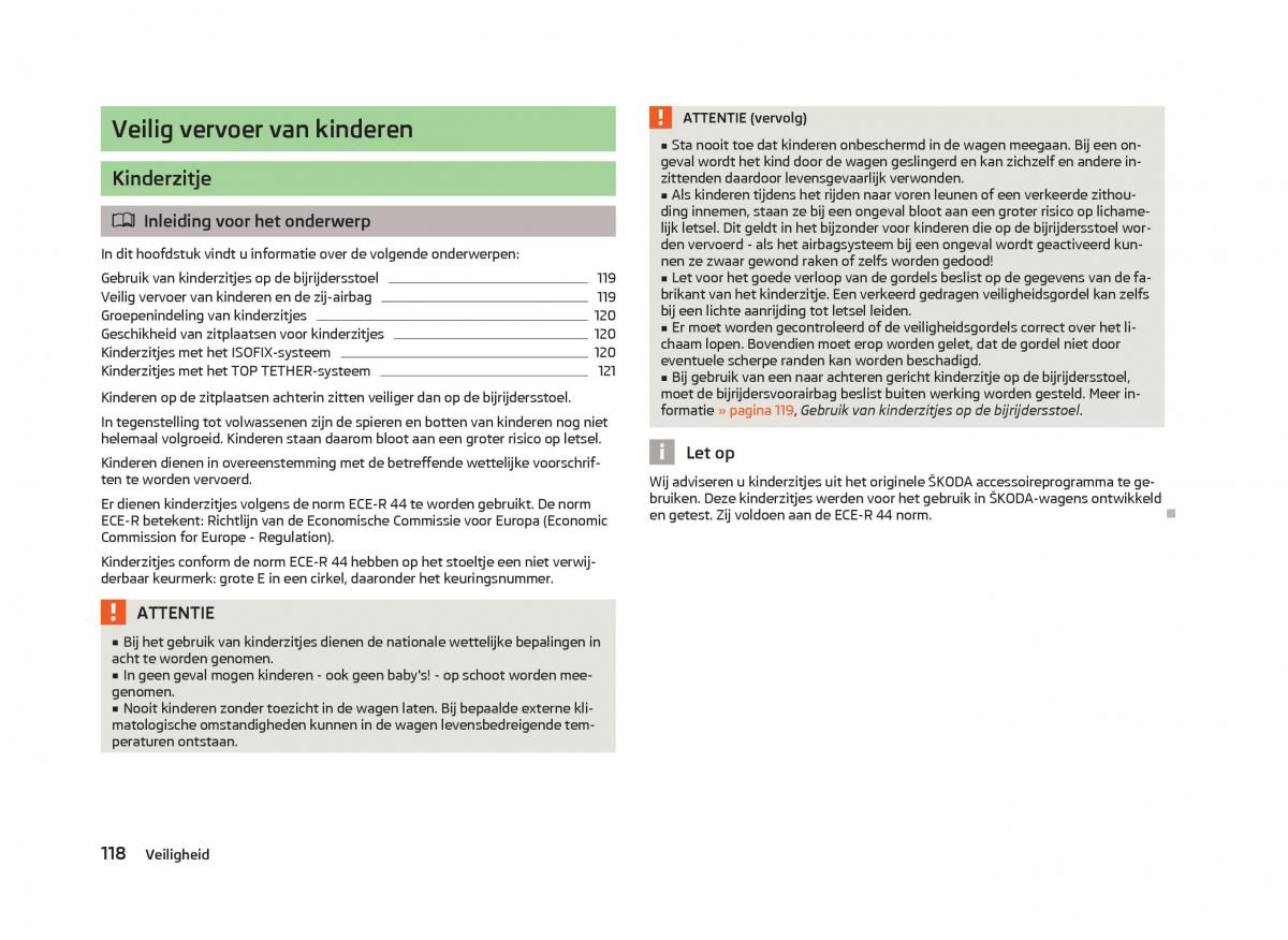 Skoda Fabia II 2 handleiding / page 120