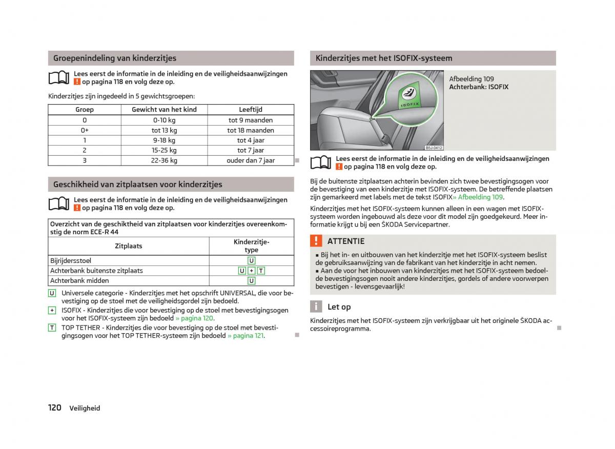 Skoda Fabia II 2 handleiding / page 122