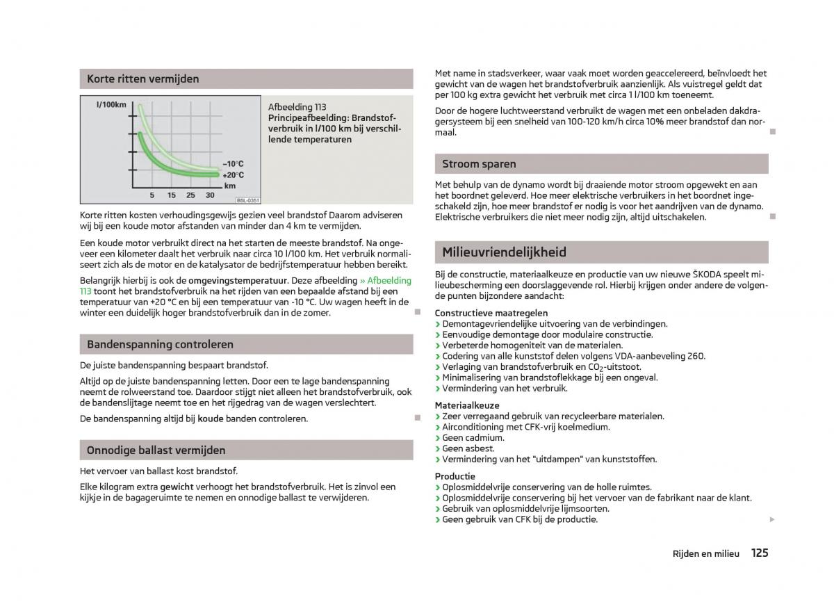 Skoda Fabia II 2 handleiding / page 127