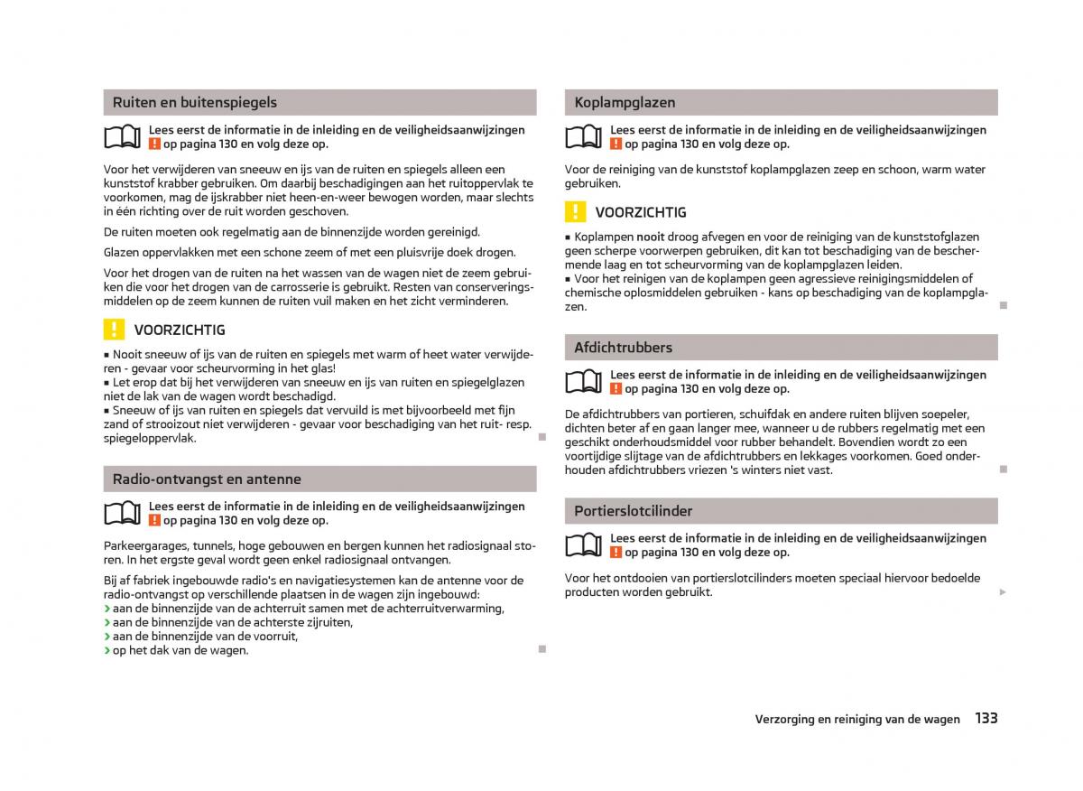 Skoda Fabia II 2 handleiding / page 135