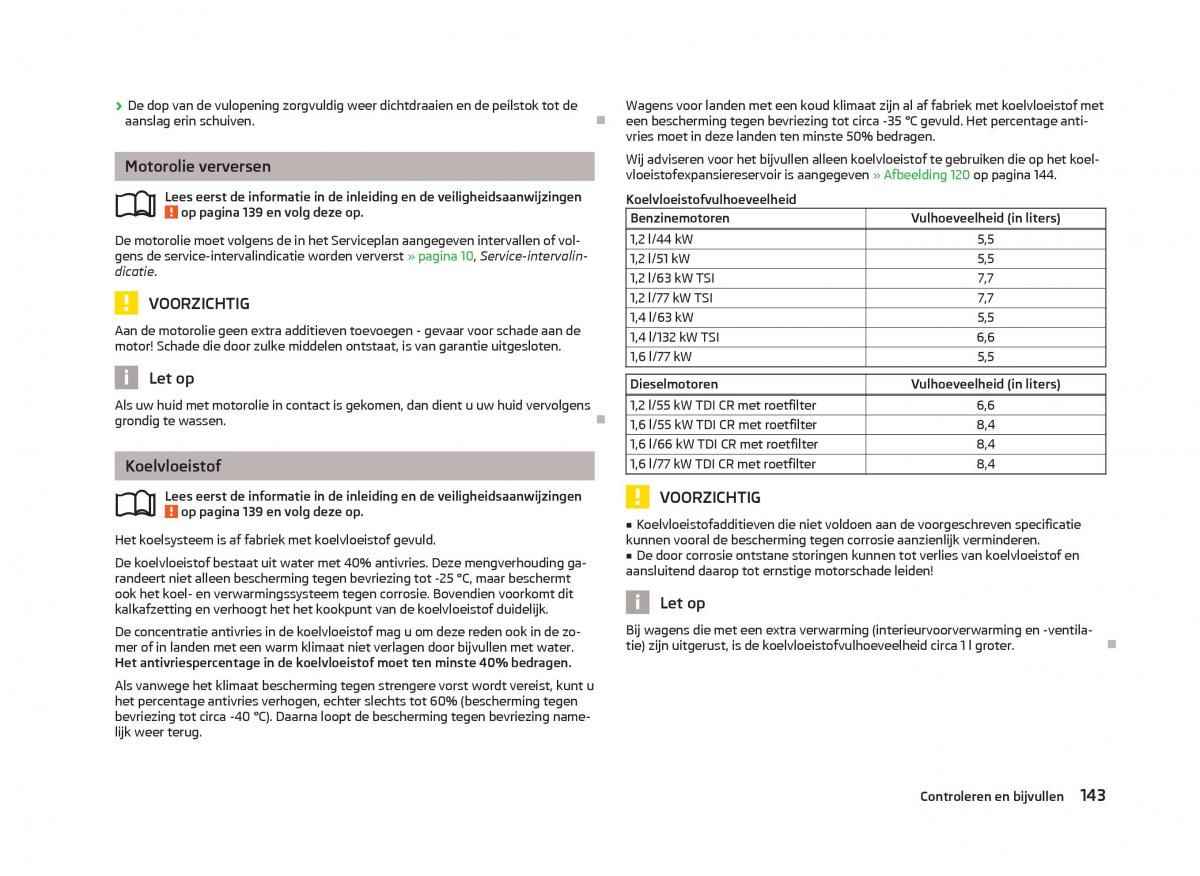 Skoda Fabia II 2 handleiding / page 145