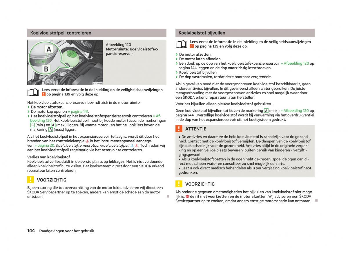 Skoda Fabia II 2 handleiding / page 146