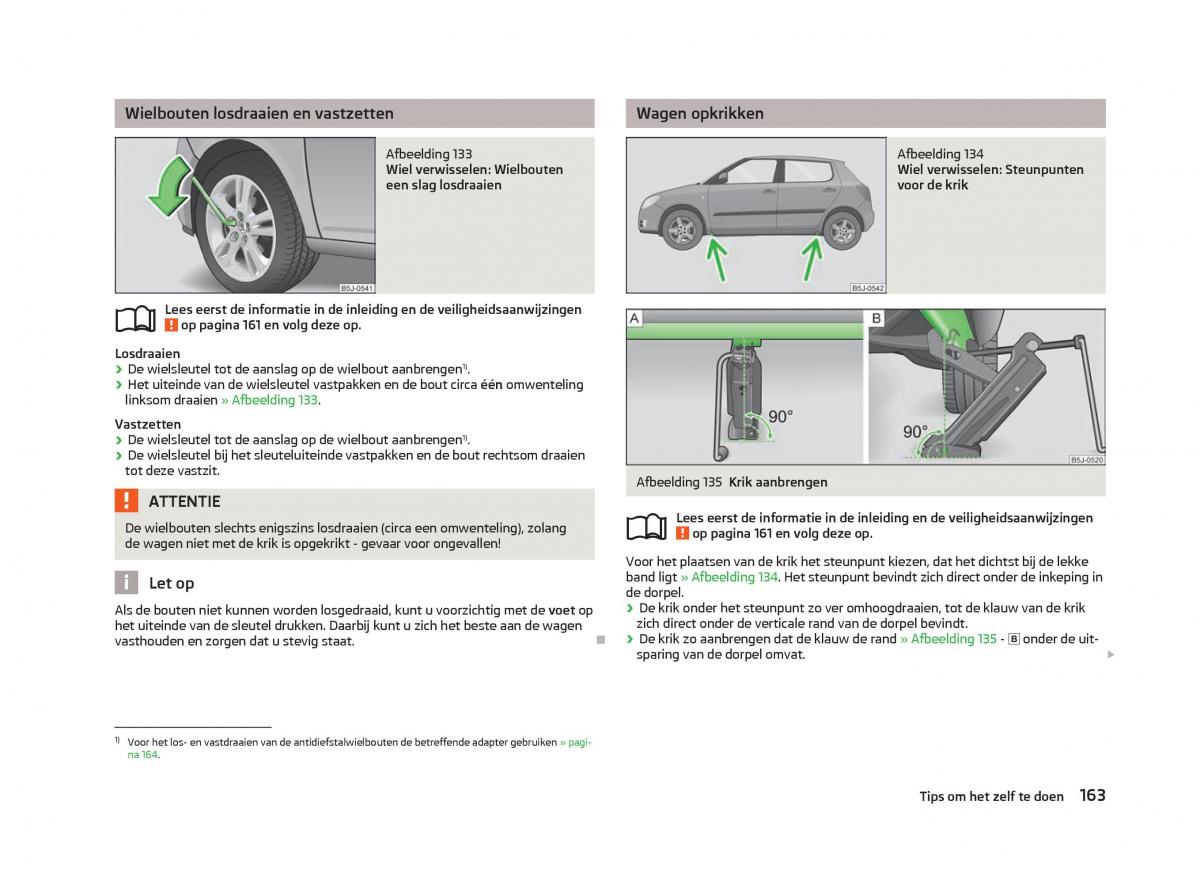 Skoda Fabia II 2 handleiding / page 165