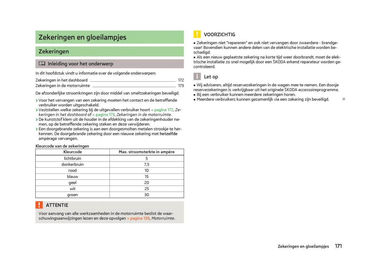 Skoda Fabia II 2 handleiding / page 173