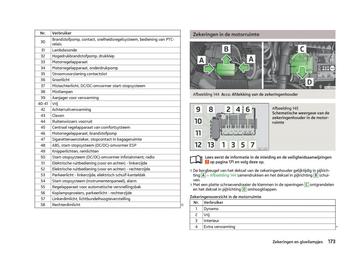 Skoda Fabia II 2 handleiding / page 175