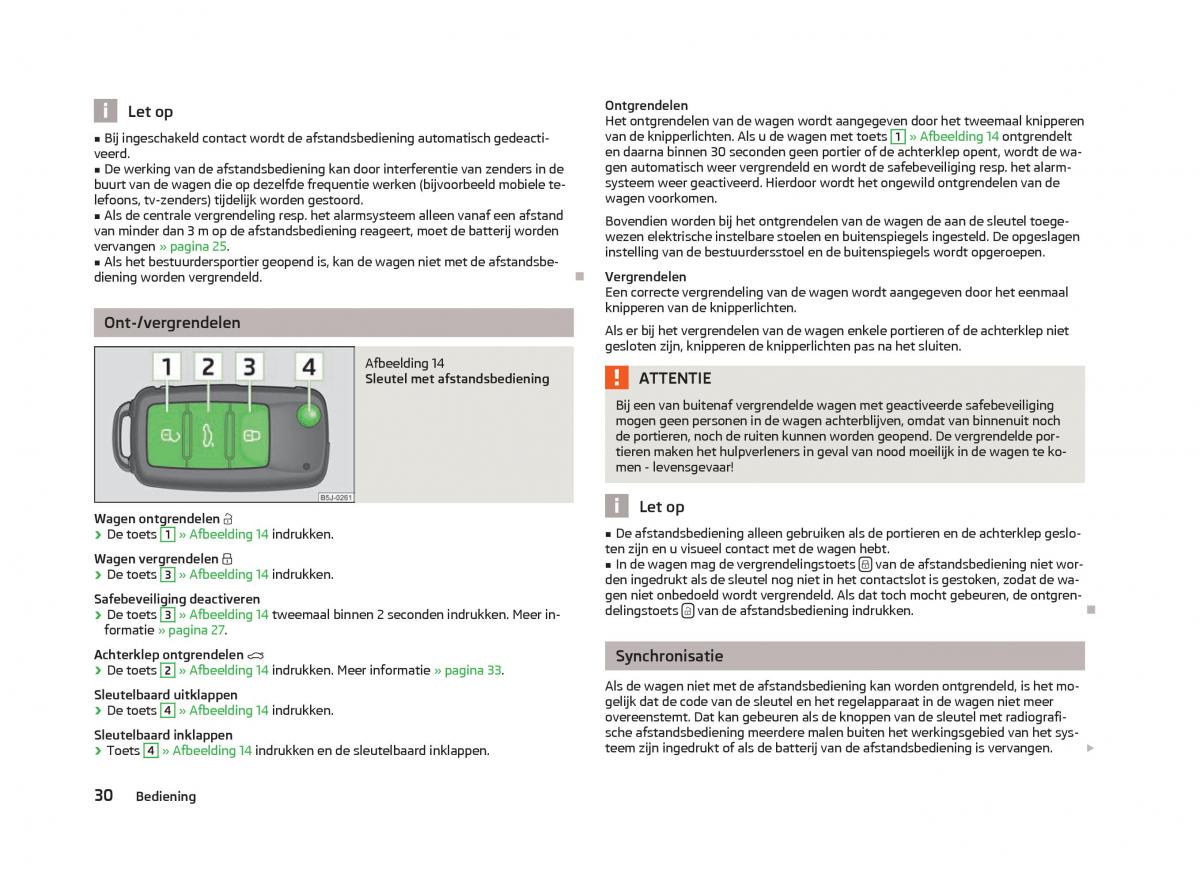 Skoda Fabia II 2 handleiding / page 32