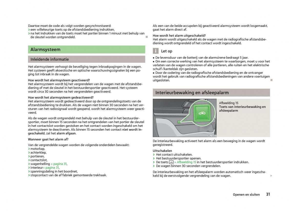 Skoda Fabia II 2 handleiding / page 33