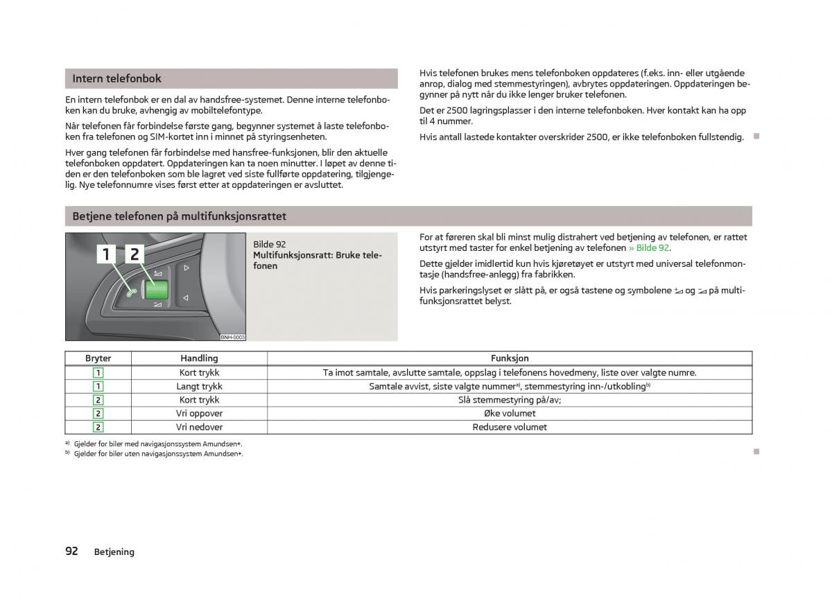 Skoda Fabia II 2 bruksanvisningen / page 94