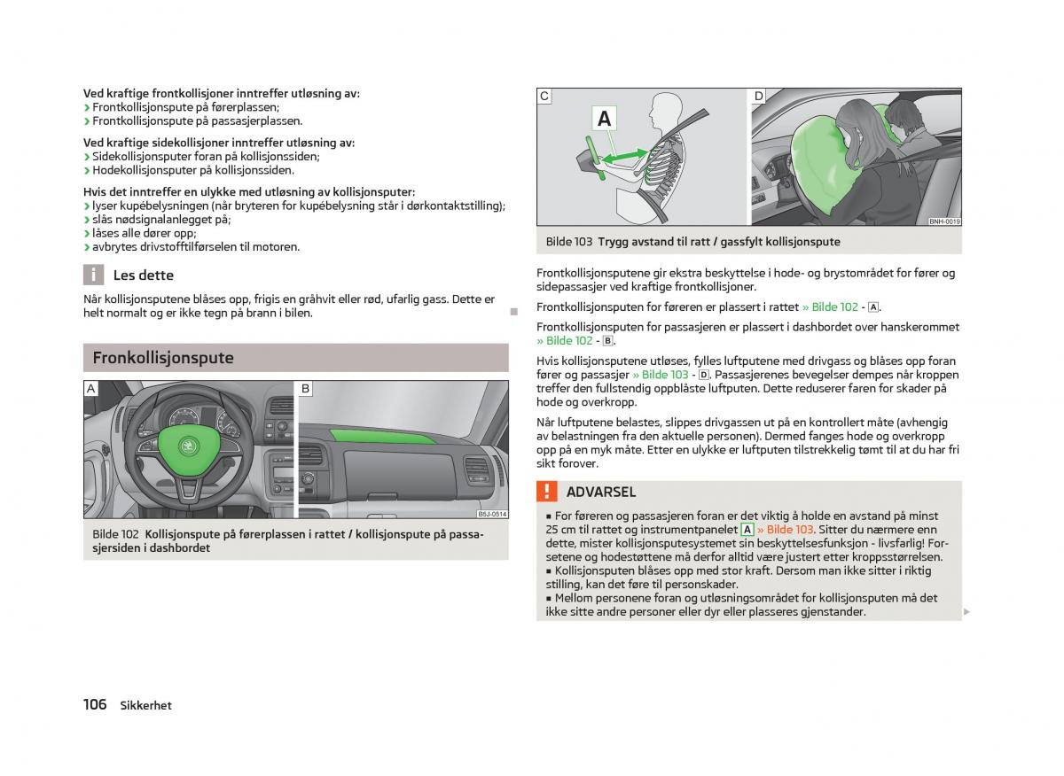 Skoda Fabia II 2 bruksanvisningen / page 108