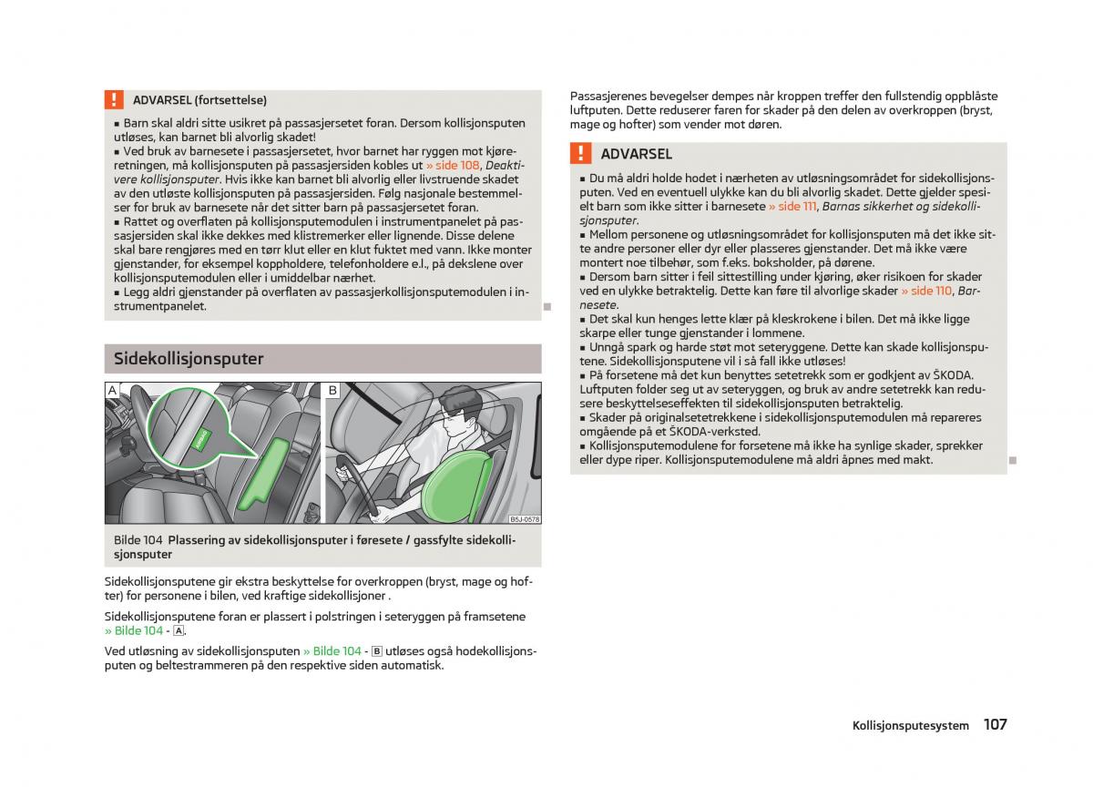 Skoda Fabia II 2 bruksanvisningen / page 109