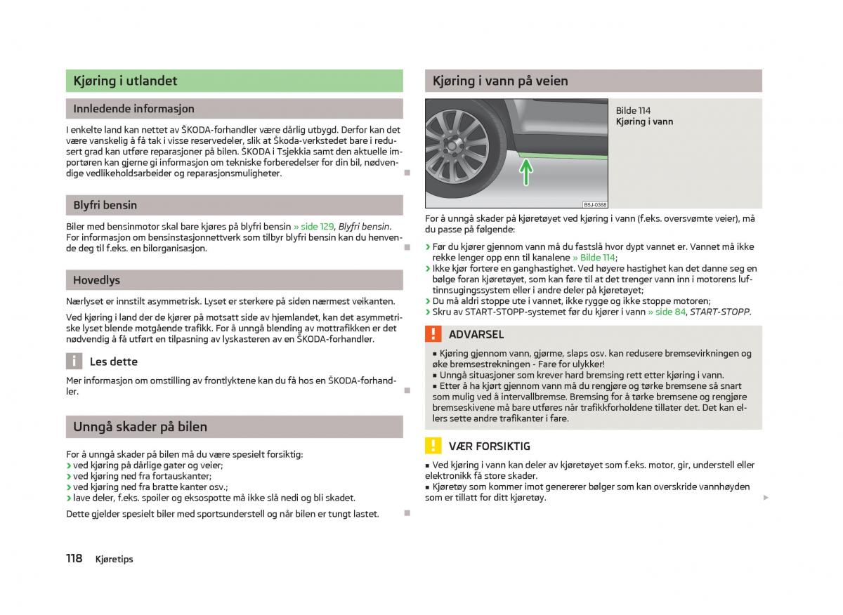 Skoda Fabia II 2 bruksanvisningen / page 120