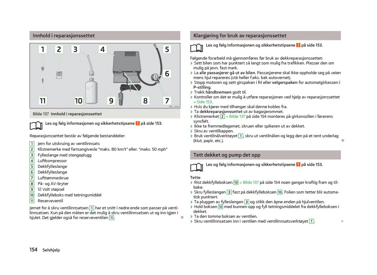 Skoda Fabia II 2 bruksanvisningen / page 156