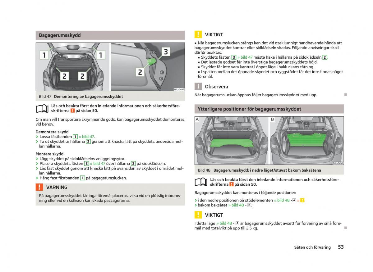 Skoda Fabia II 2 instruktionsbok / page 55