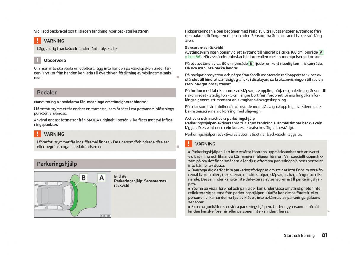 Skoda Fabia II 2 instruktionsbok / page 83