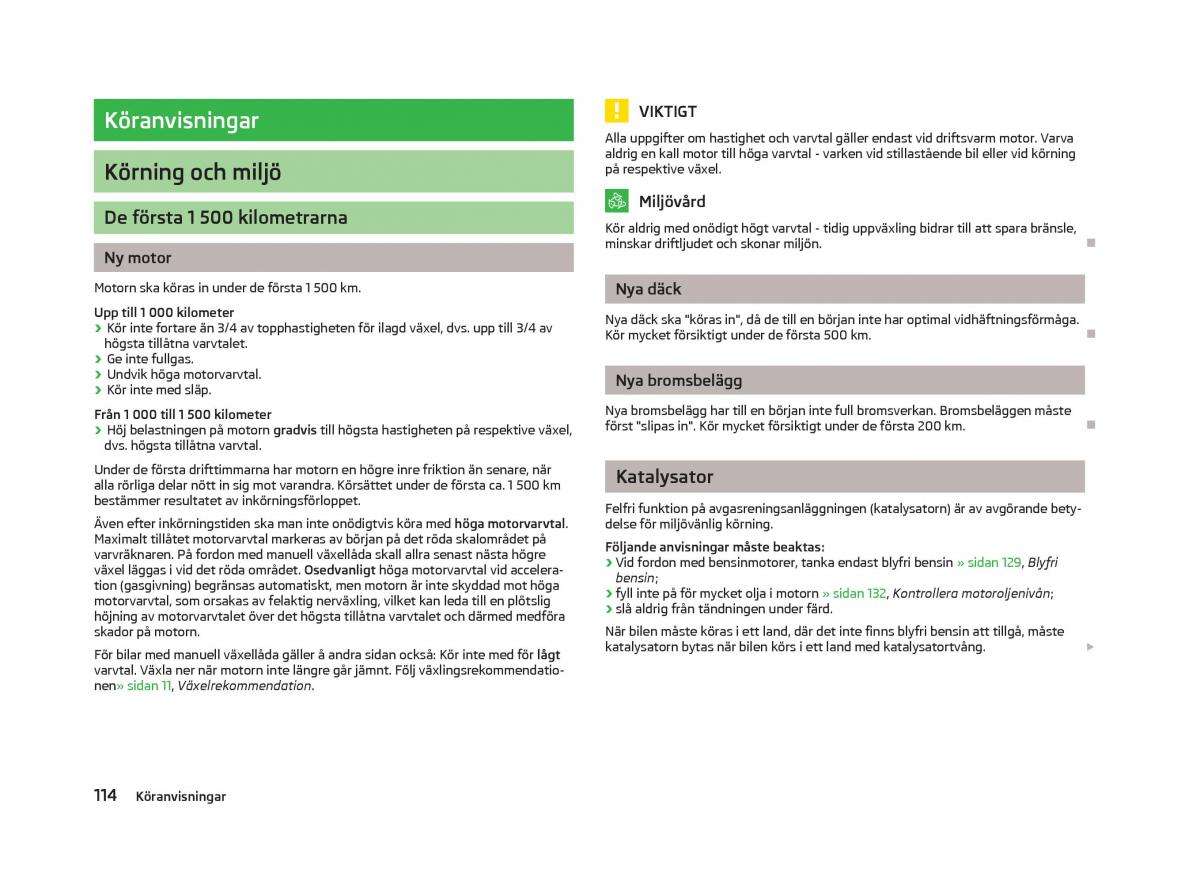 Skoda Fabia II 2 instruktionsbok / page 116