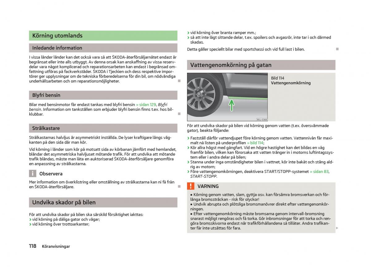 Skoda Fabia II 2 instruktionsbok / page 120