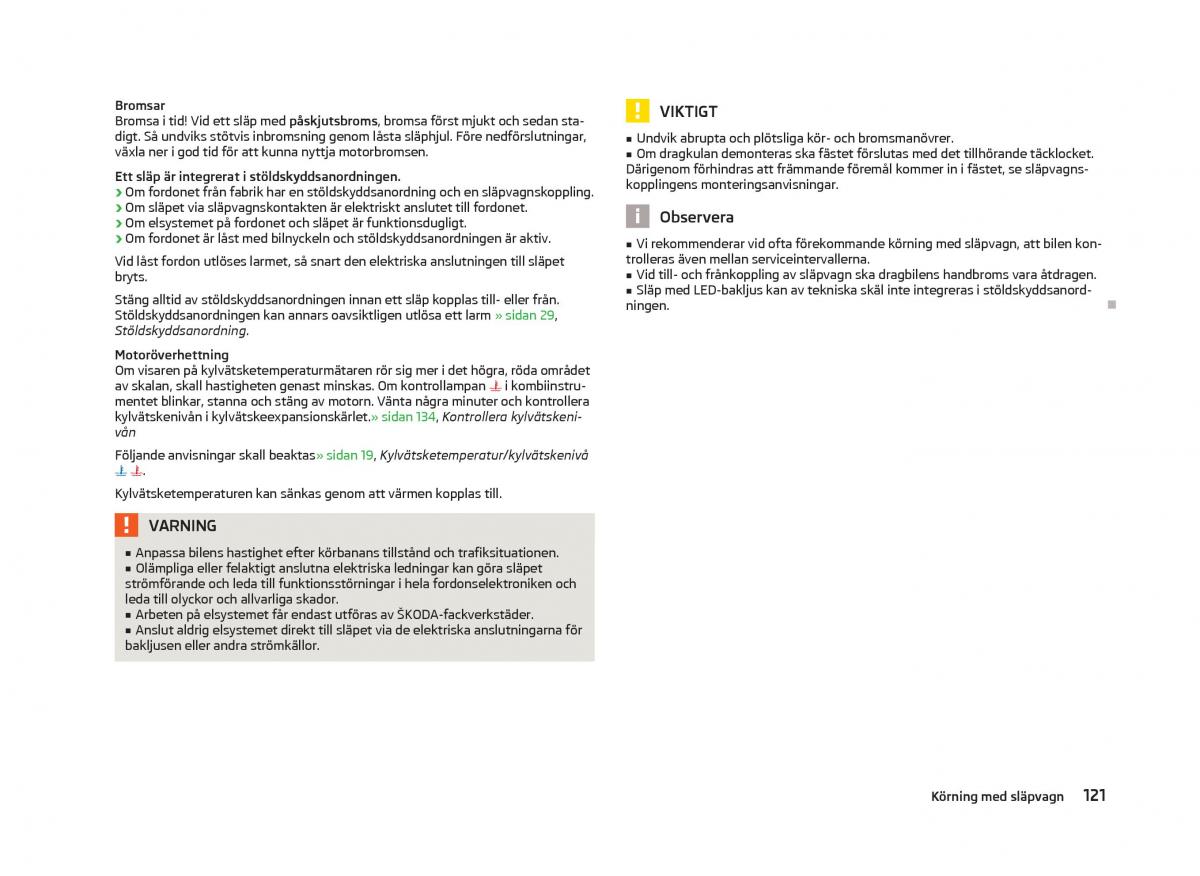 Skoda Fabia II 2 instruktionsbok / page 123