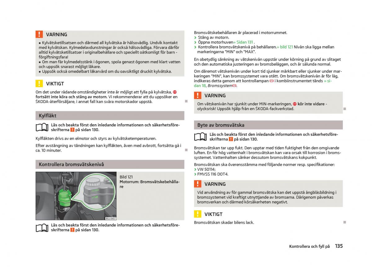 Skoda Fabia II 2 instruktionsbok / page 137