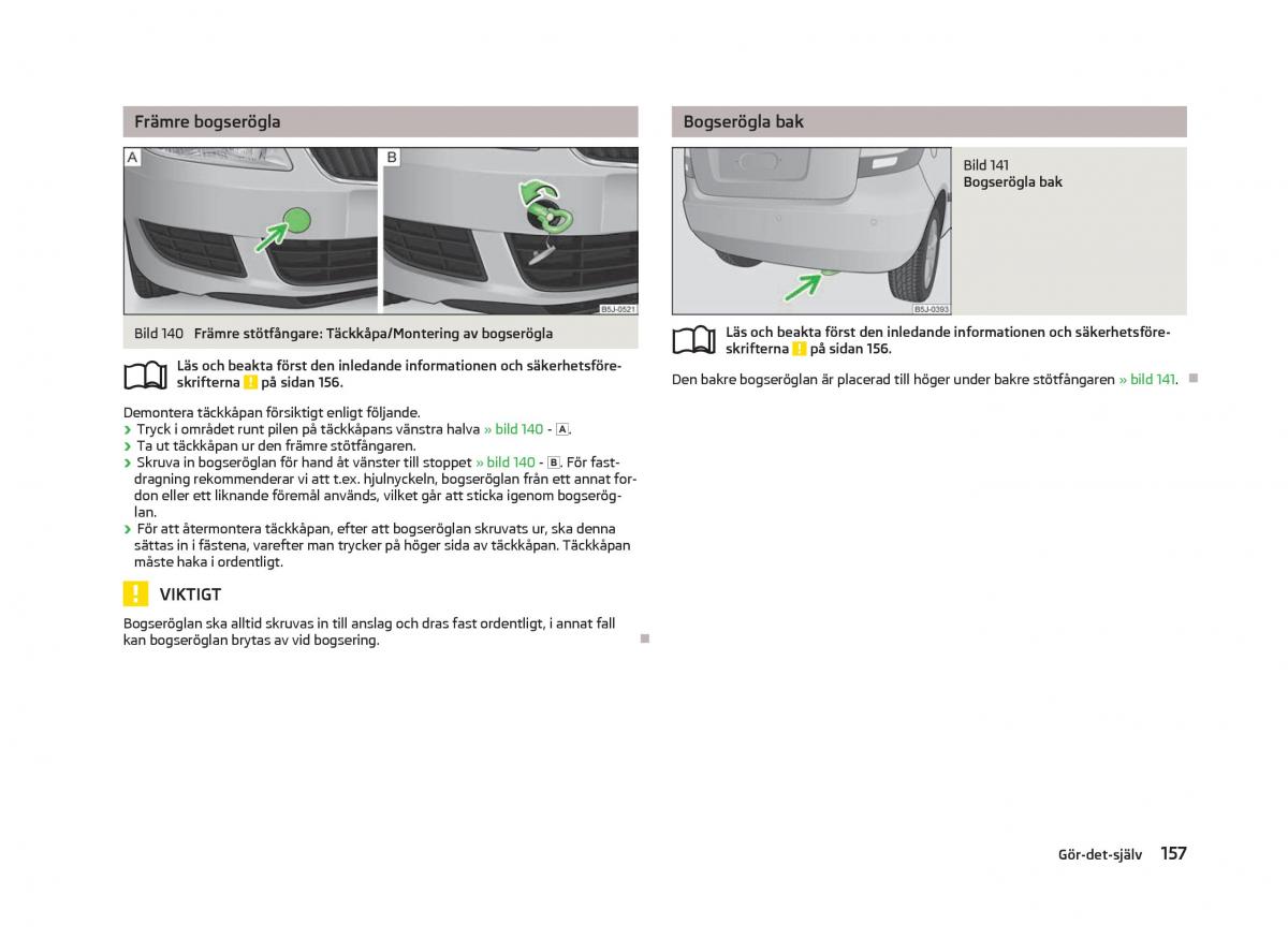 Skoda Fabia II 2 instruktionsbok / page 159