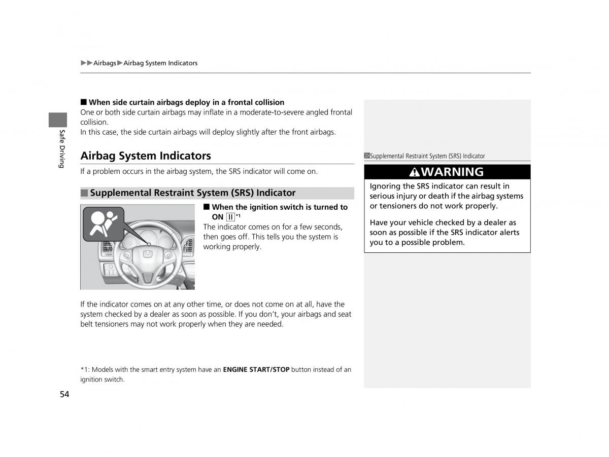 Honda HR V II 2 owners manual / page 55