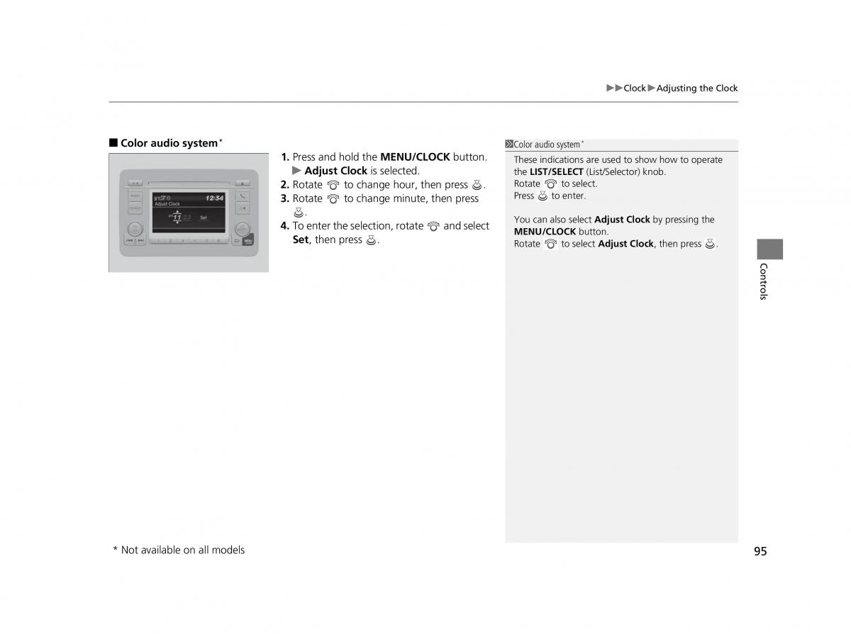 Honda HR V II 2 owners manual / page 96