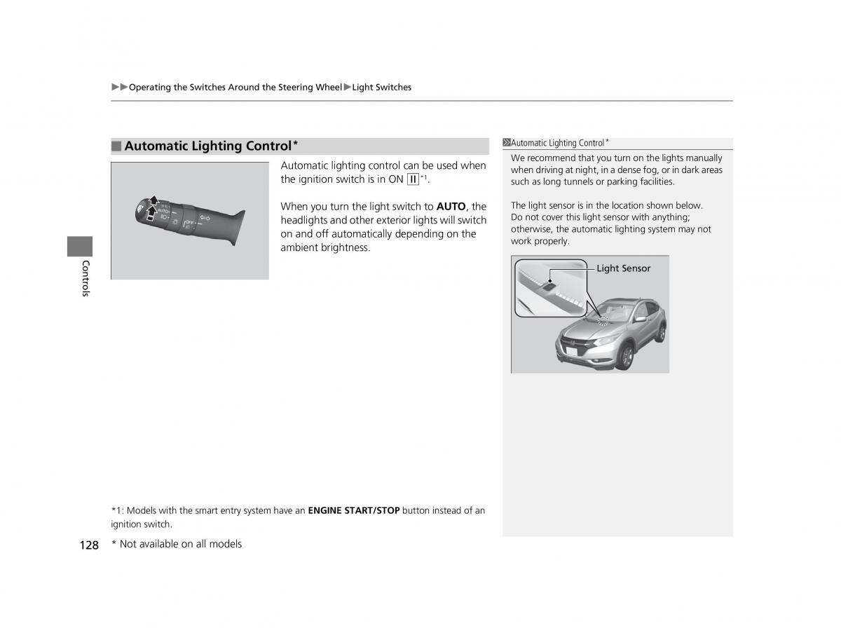 Honda HR V II 2 owners manual / page 129