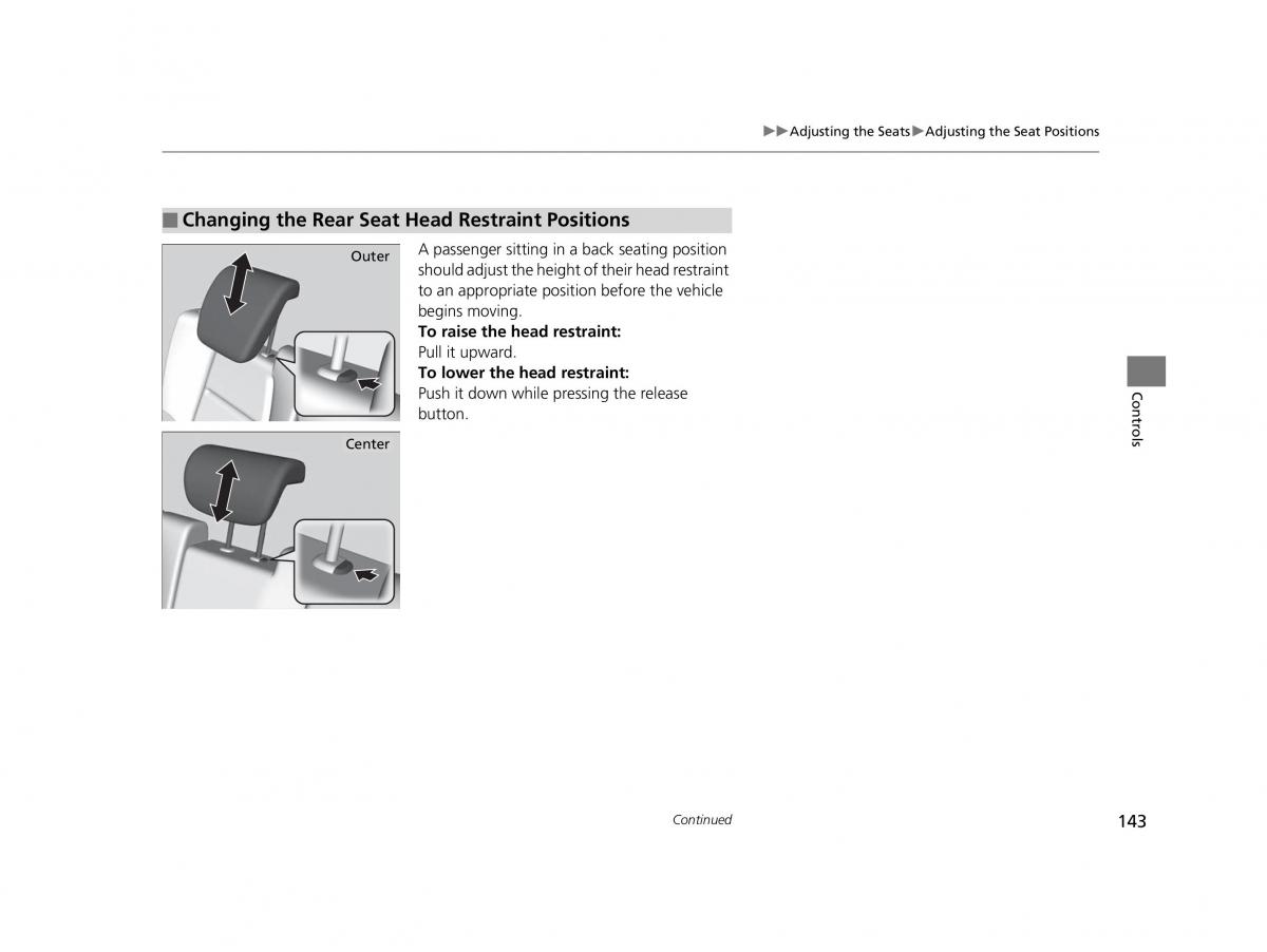 Honda HR V II 2 owners manual / page 144