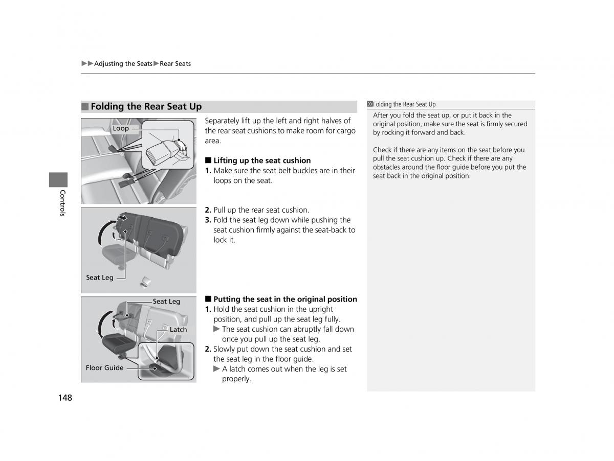 Honda HR V II 2 owners manual / page 149