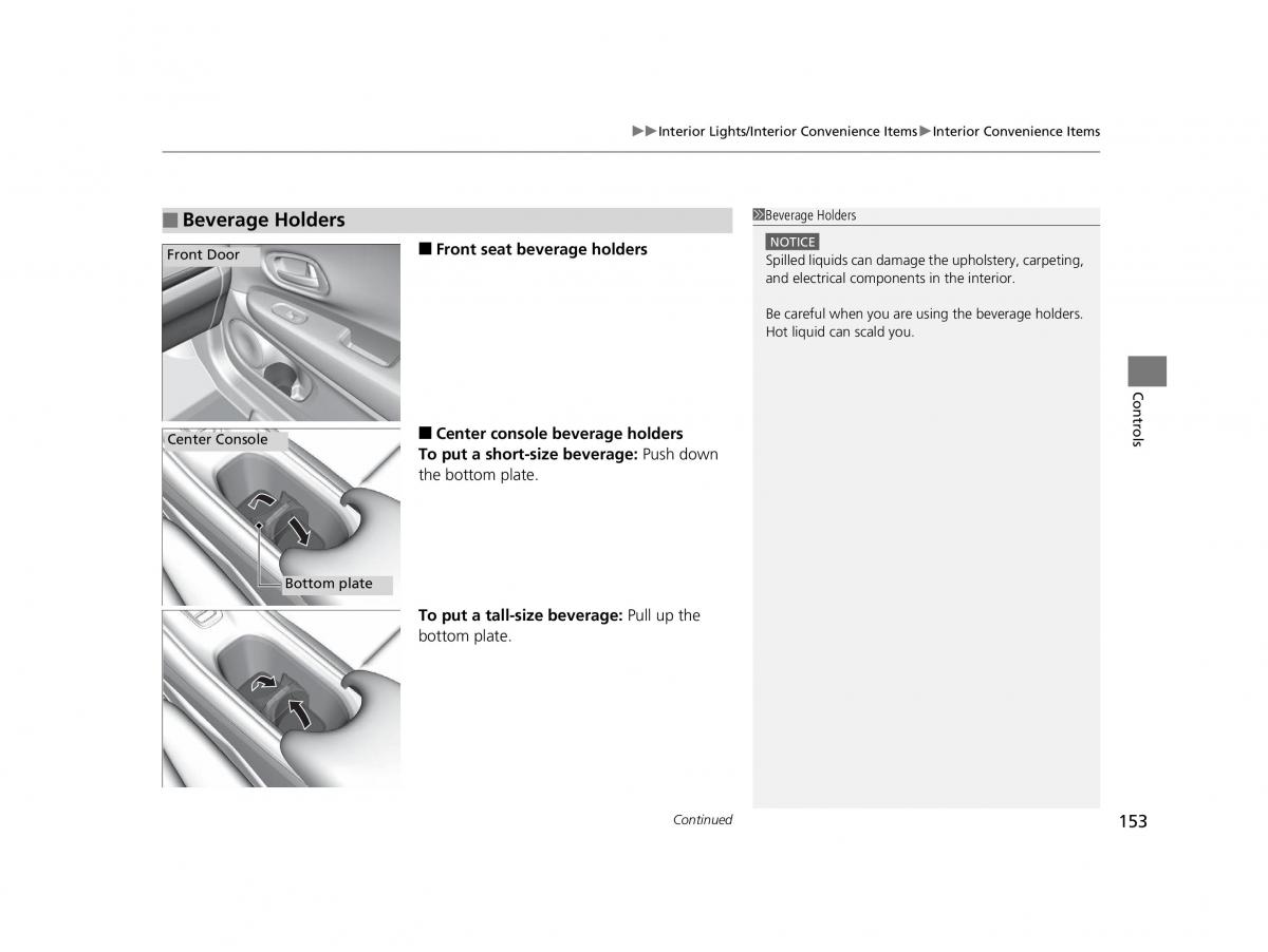 Honda HR V II 2 owners manual / page 154