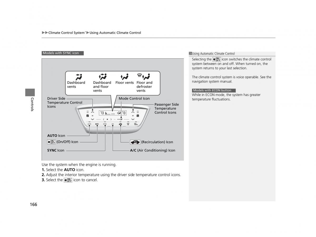 Honda HR V II 2 owners manual / page 167