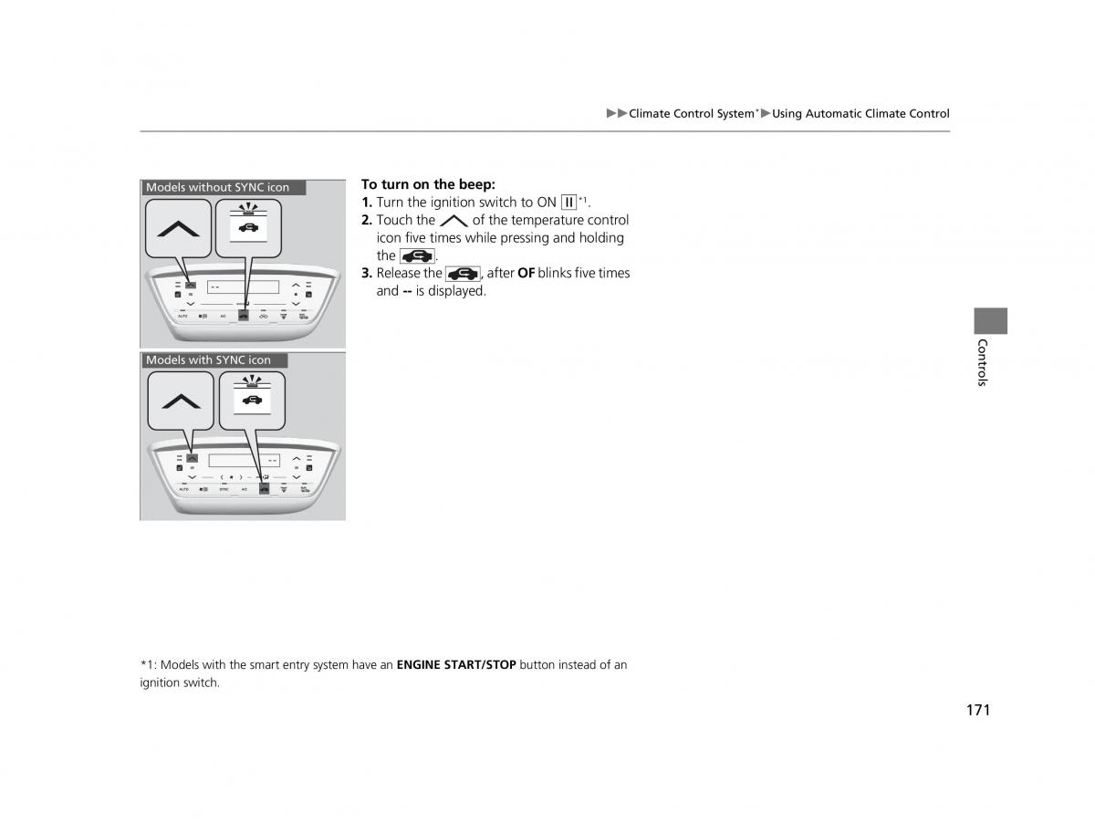 Honda HR V II 2 owners manual / page 172