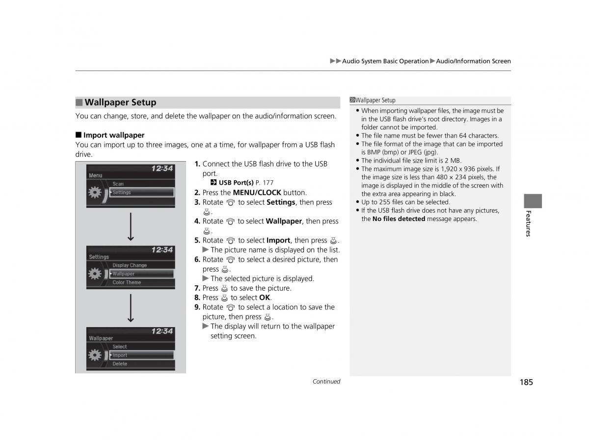 Honda HR V II 2 owners manual / page 186