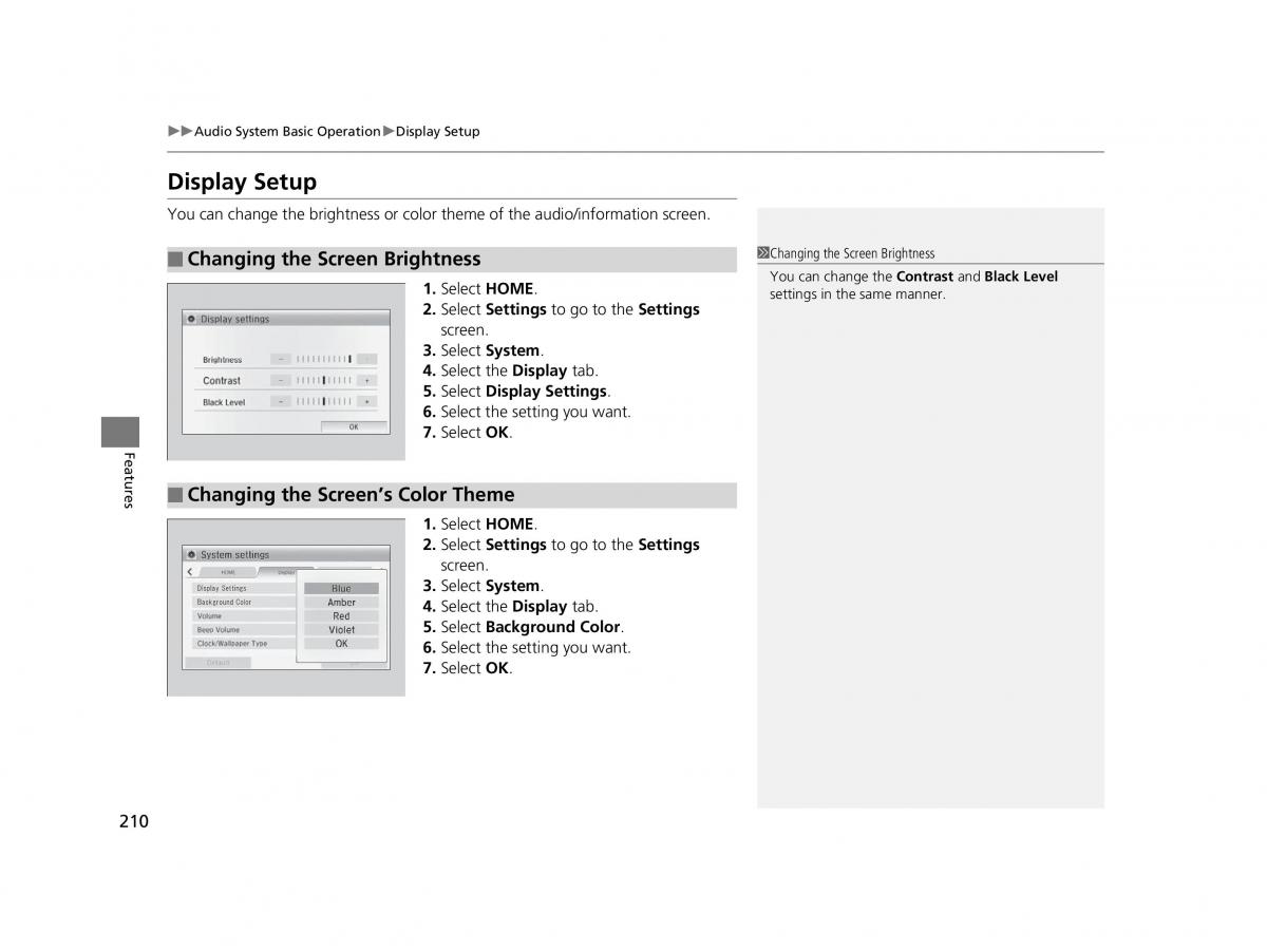 Honda HR V II 2 owners manual / page 211