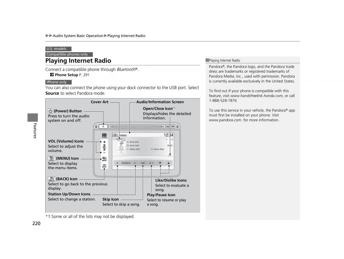 Honda HR V II 2 owners manual / page 221