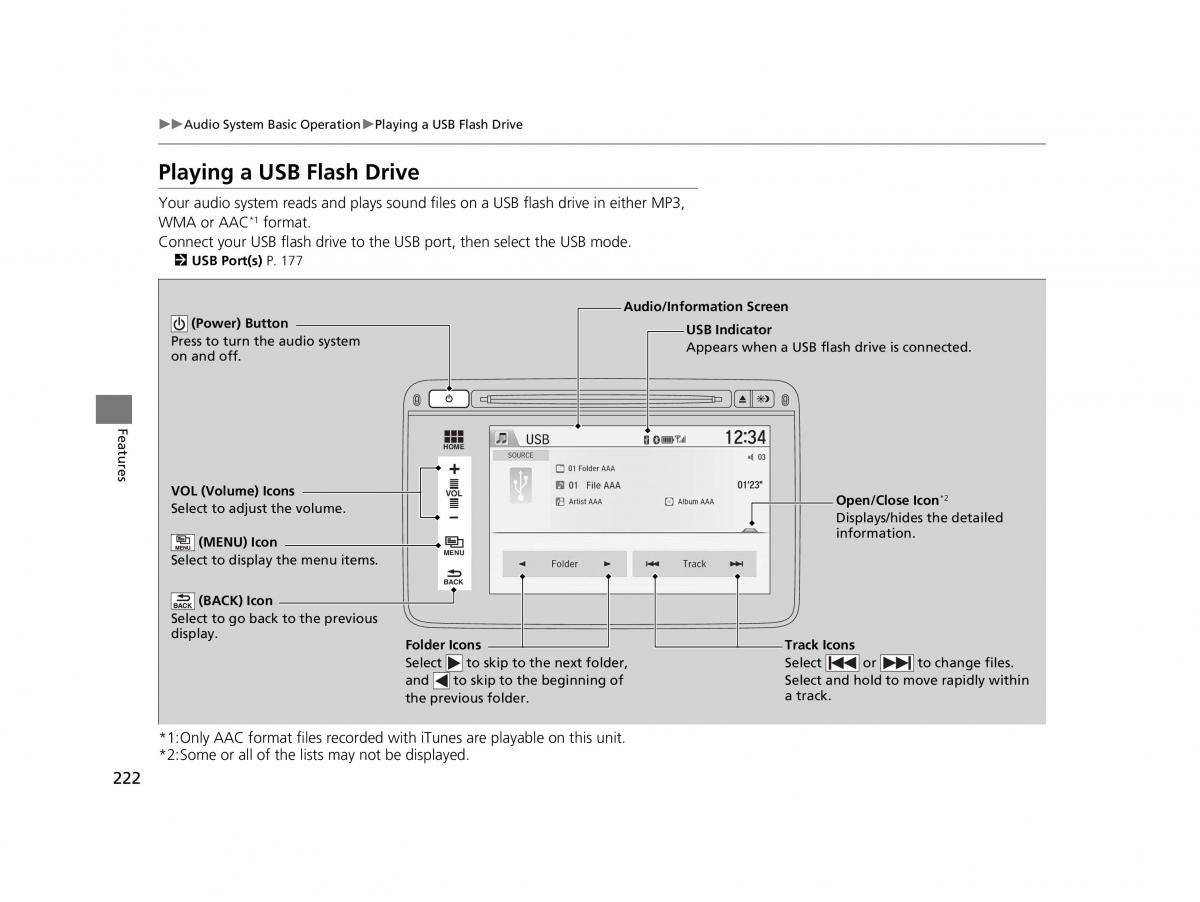 Honda HR V II 2 owners manual / page 223