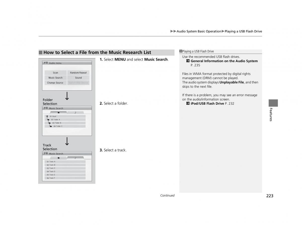 Honda HR V II 2 owners manual / page 224