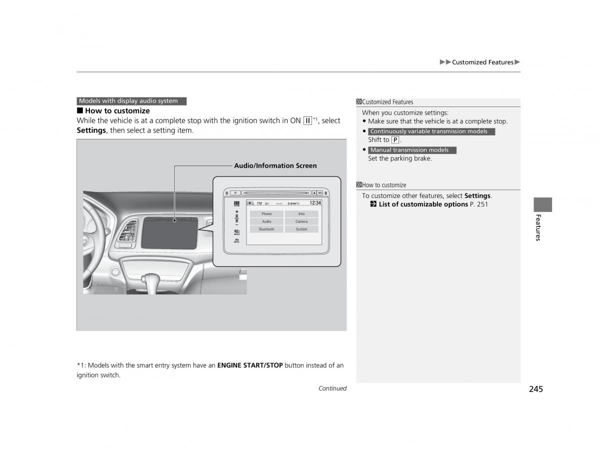 Honda HR V II 2 owners manual / page 246