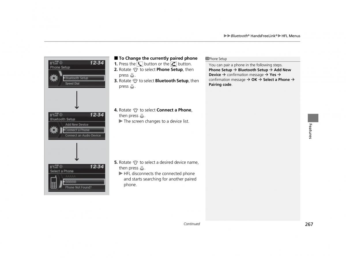 Honda HR V II 2 owners manual / page 268