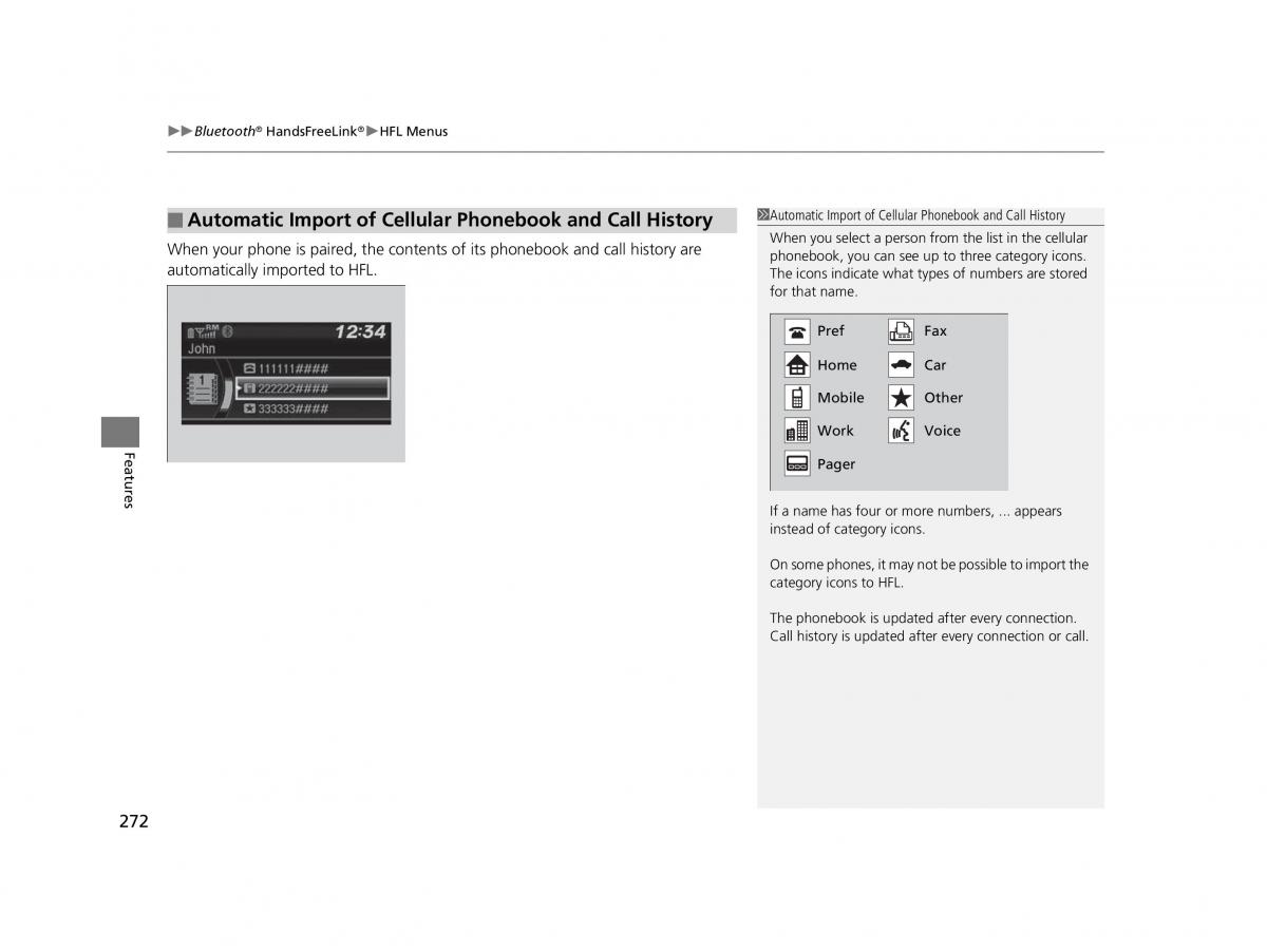 Honda HR V II 2 owners manual / page 273