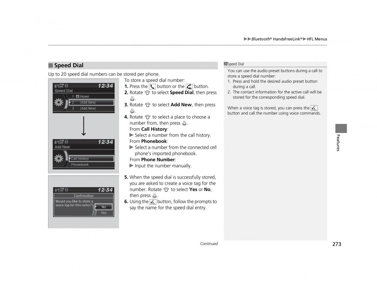 Honda HR V II 2 owners manual / page 274