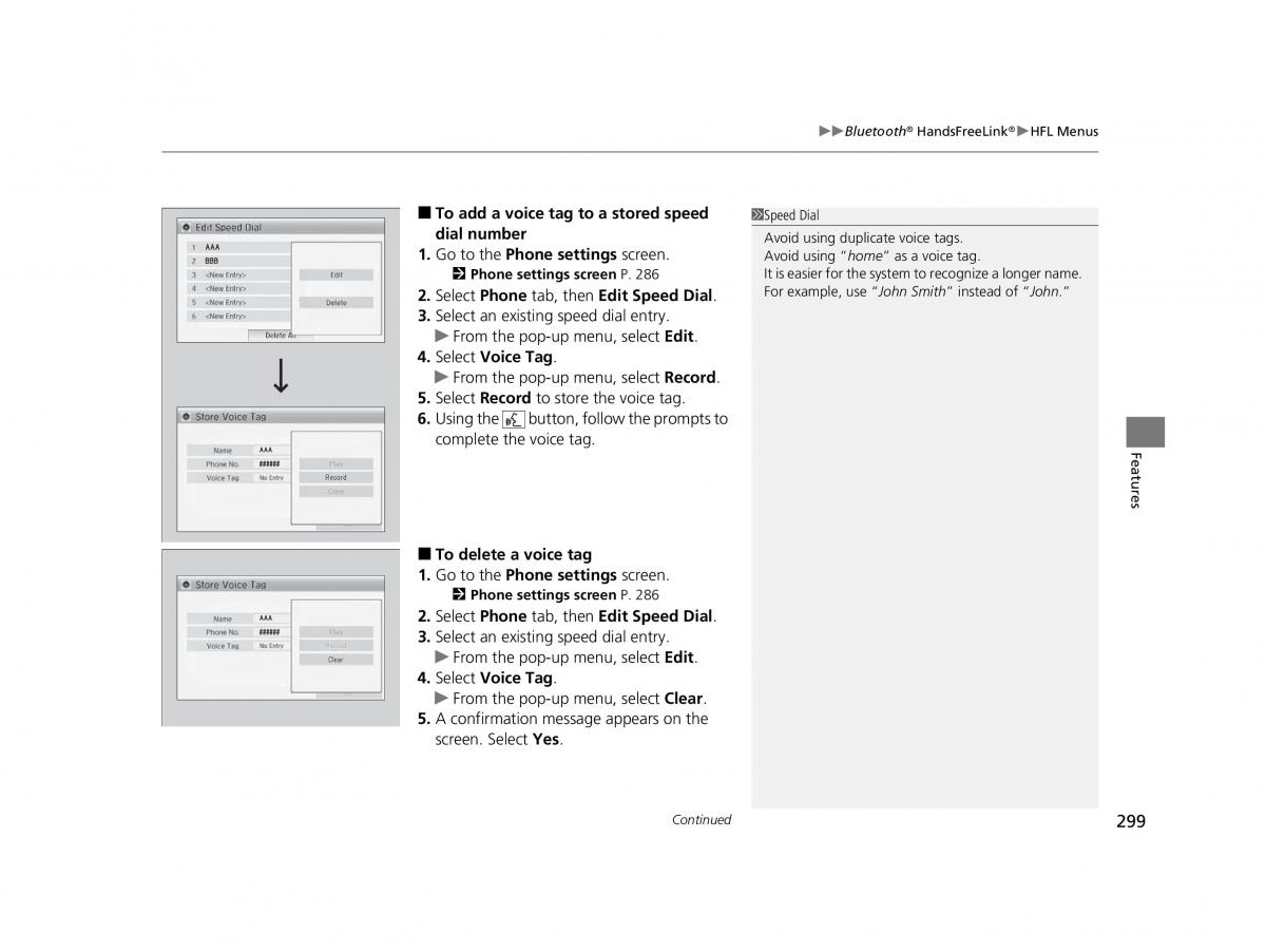 Honda HR V II 2 owners manual / page 300