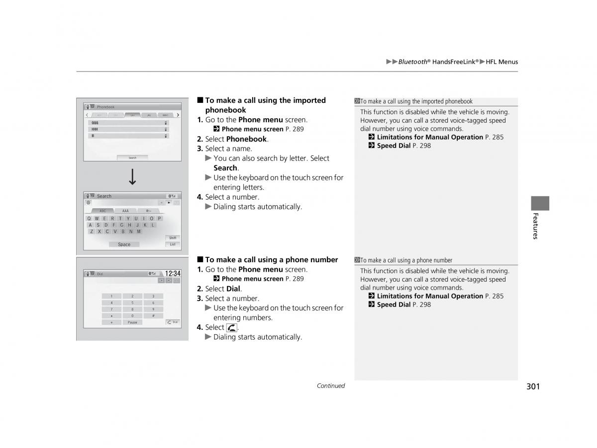 Honda HR V II 2 owners manual / page 302