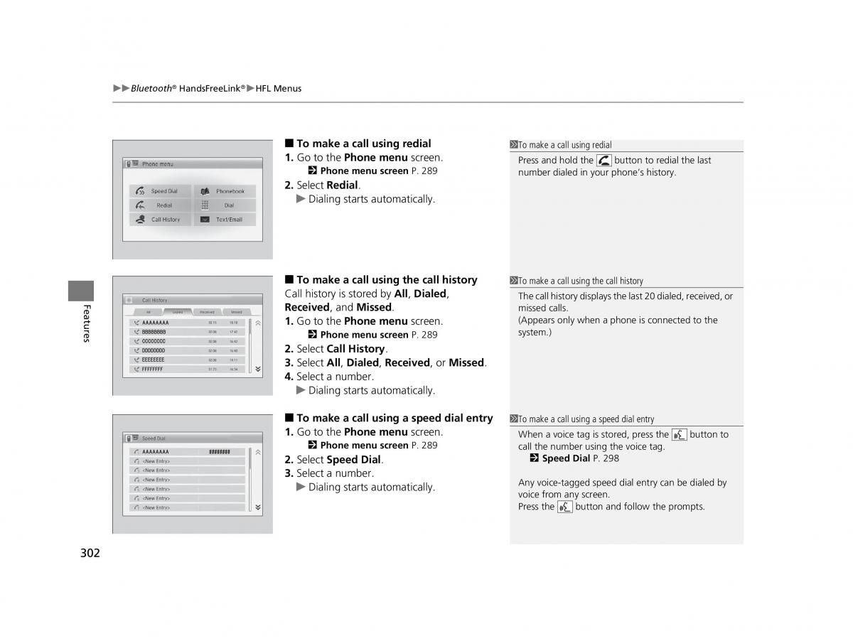 Honda HR V II 2 owners manual / page 303