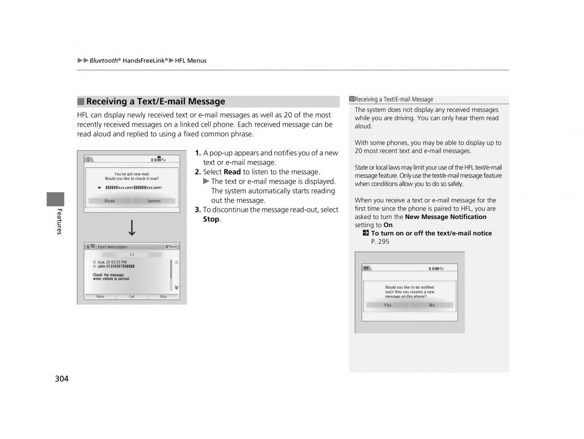 Honda HR V II 2 owners manual / page 305