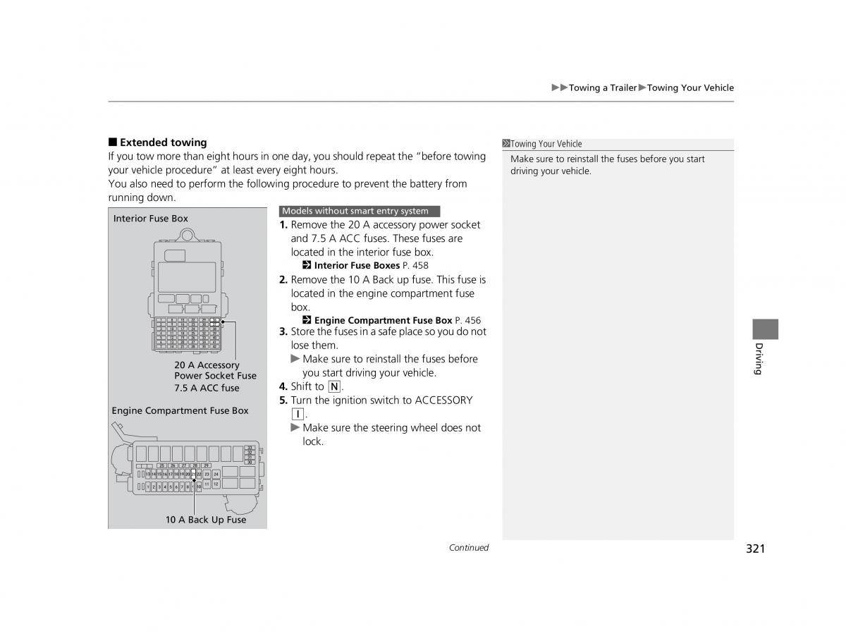 Honda HR V II 2 owners manual / page 322