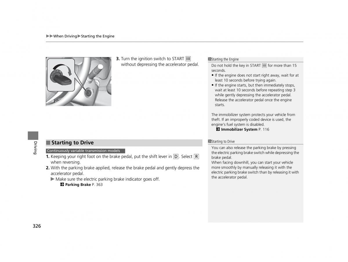 Honda HR V II 2 owners manual / page 327