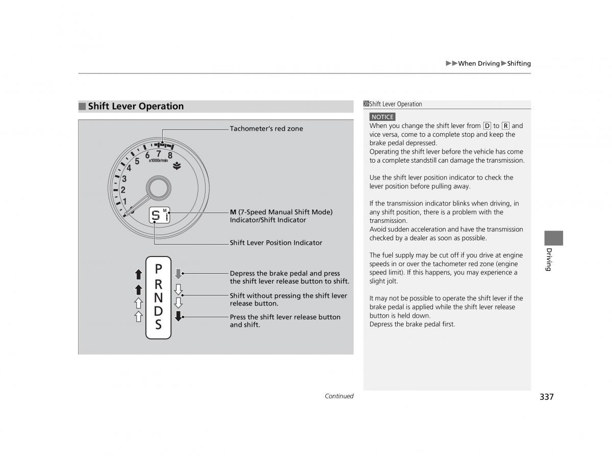 Honda HR V II 2 owners manual / page 338