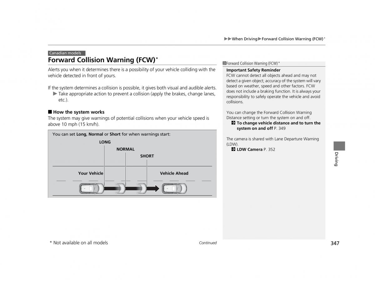 Honda HR V II 2 owners manual / page 348